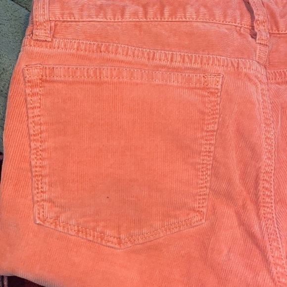 J. Crew corduroy Toothpick Pants Ankle Zipper size 28 coral - Picture 5 of 5